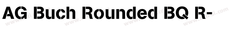 AG Buch Rounded BQ R字体转换